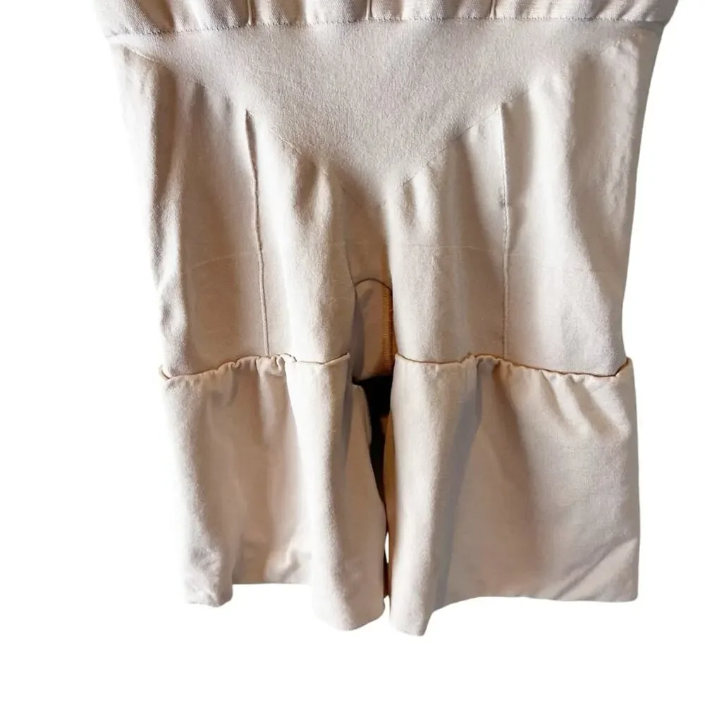SPANX Red Hot‎ Firm Control High Waist Shaping Shorts Briefs XL Beige